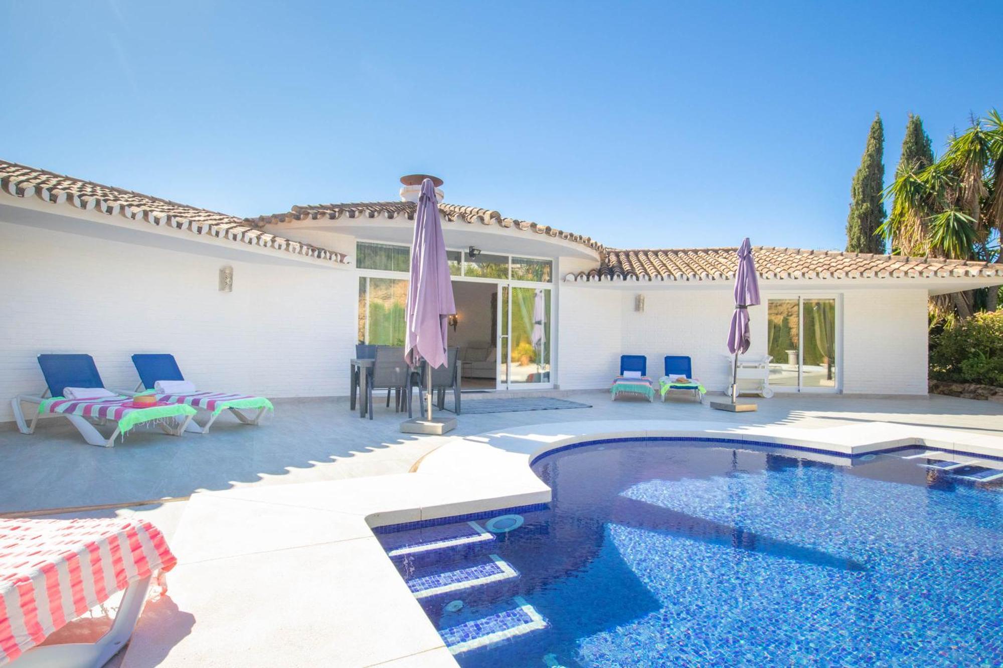 Pool Villa Rancho Domingo Family Friendly - Happy Rentals Benalmádena Kültér fotó