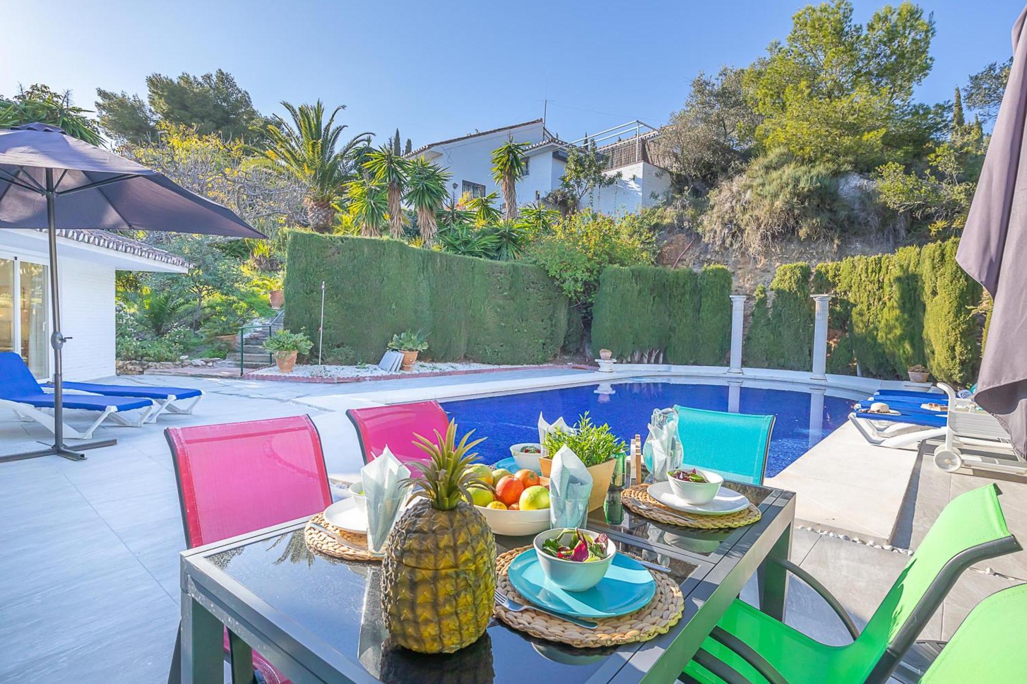 Pool Villa Rancho Domingo Family Friendly - Happy Rentals Benalmádena Kültér fotó