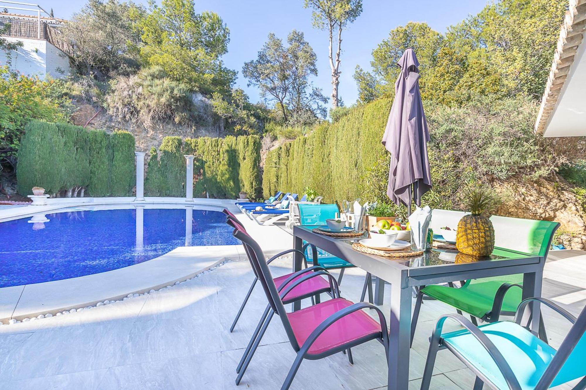 Pool Villa Rancho Domingo Family Friendly - Happy Rentals Benalmádena Kültér fotó